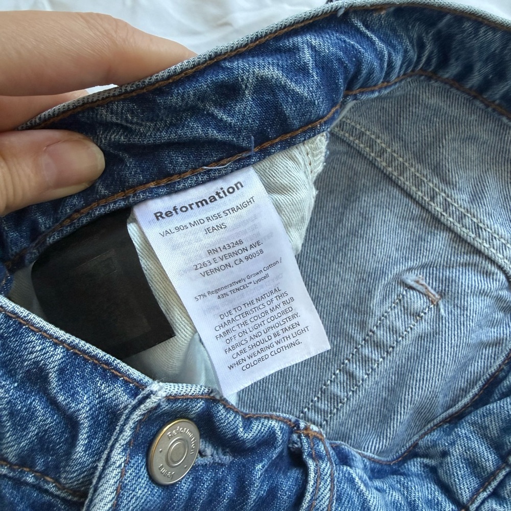 Reformation Val Mid Rise Jeans - Picture 8 of 10